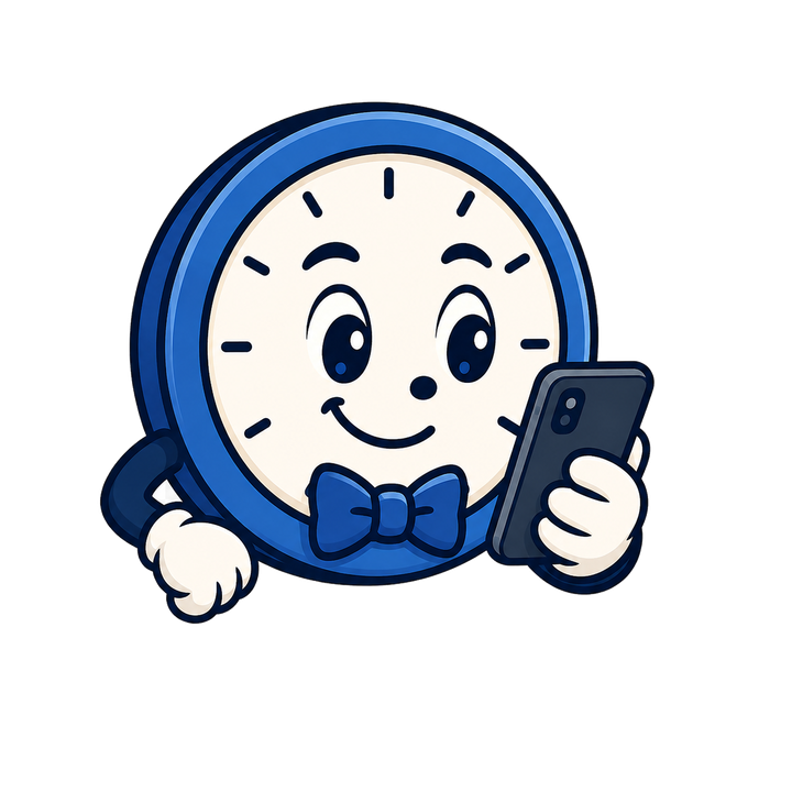 Selfie checking a phone